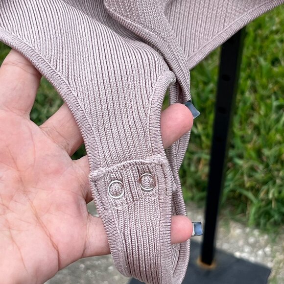 Good American Angled Rib High Neck Bodysuit Size 3 / US L - Picture 8 of 14